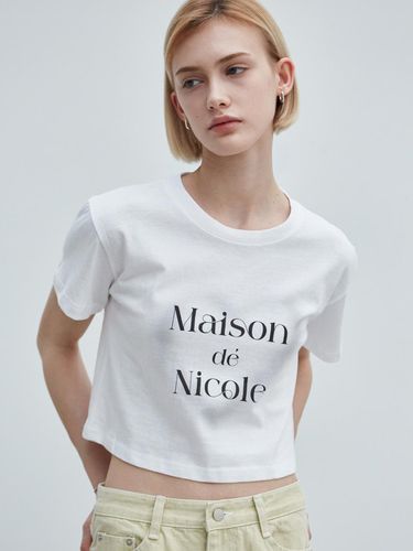 Maison Heart Silket Cropped Top - NICK&NICOLE - Modalova