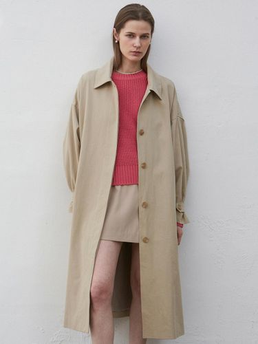 Hooded Oversized Trench Coat - NICK&NICOLE - Modalova