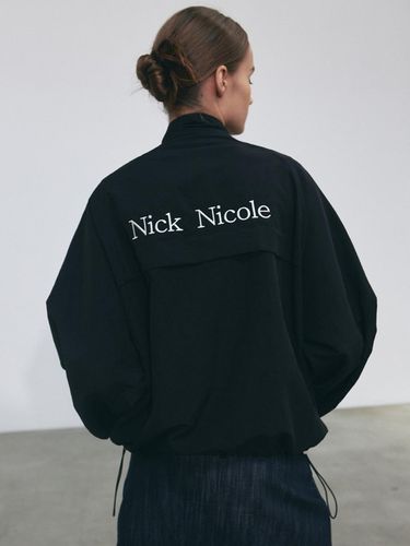 String Windbreaker Jacket - Black - NICK&NICOLE - Modalova