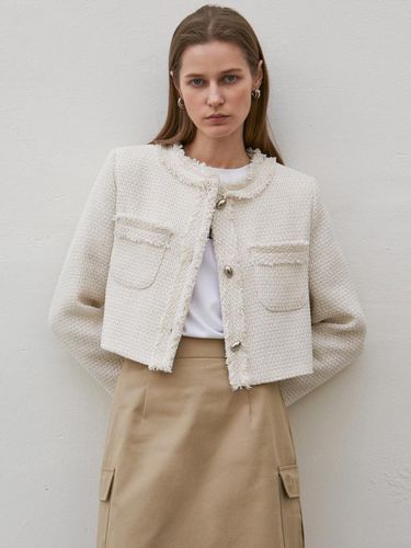 Charlotte Cropped Tweed Jacket - NICK&NICOLE - Modalova