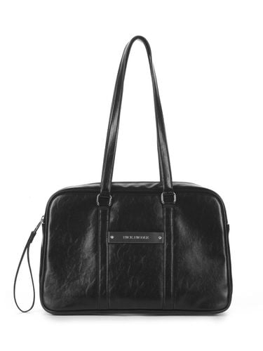 Crystal Leather Boston Bag _ Black - NICK&NICOLE - Modalova