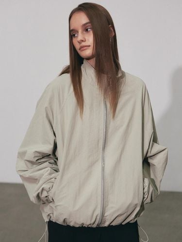 String Windbreaker Jacket - Beige - NICK&NICOLE - Modalova