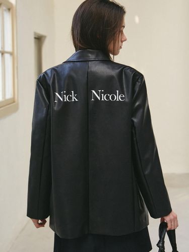 Signature Vegan Leather Jacket - NICK&NICOLE - Modalova