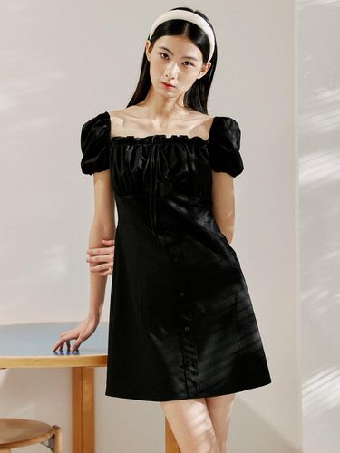 Psyche Frill Mini Dress - Black - Lang&Lu - Modalova