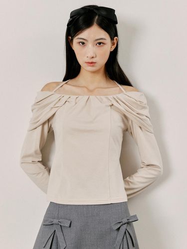 Meringue Off-Shoulder Top - Beige - Lang&Lu - Modalova