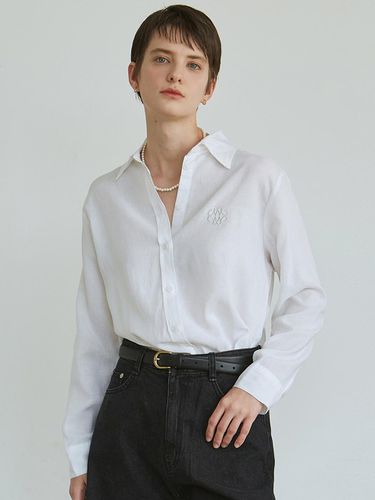 Standard Linen Shirt - White - NICK&NICOLE - Modalova