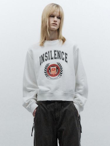 Emblem Crop Sweatshirt - INSILENCE WOMEN - Modalova