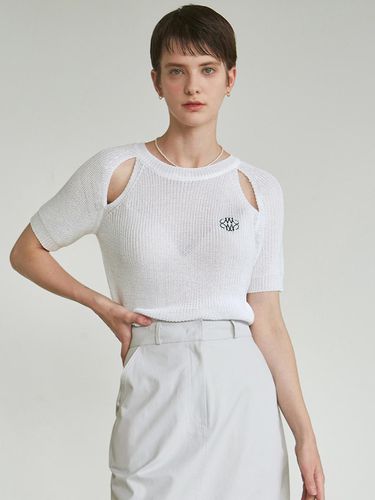 NICOLE Half Cut Out Knit (White) - NICK&NICOLE - Modalova