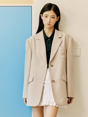 Nana Blazer Jacket - Beige - Lang&Lu - Modalova