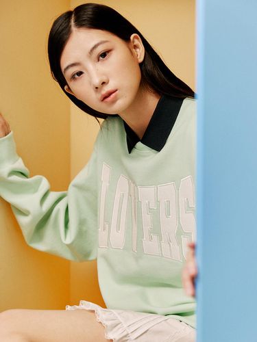 Lovers Sweatshirt - Mint - Lang&Lu - Modalova