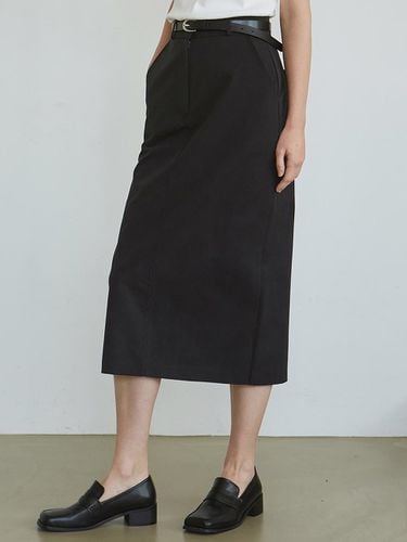 Essential H Midi Skirt - Black - NICK&NICOLE - Modalova