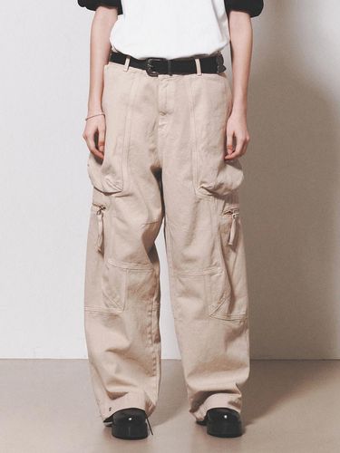 Cargo Dyeing Pants_Beige - NUAKLE - Modalova