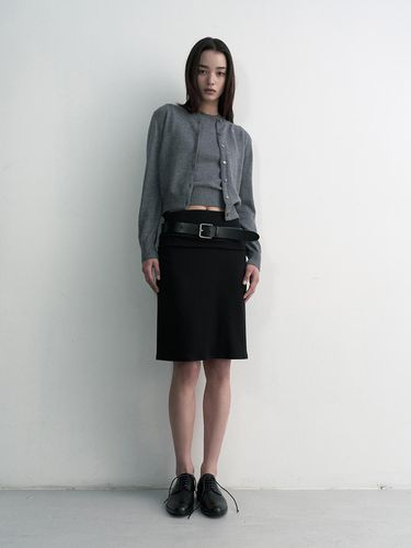 Folding Jersey Skirt - Black - STUDIO TABLE - Modalova