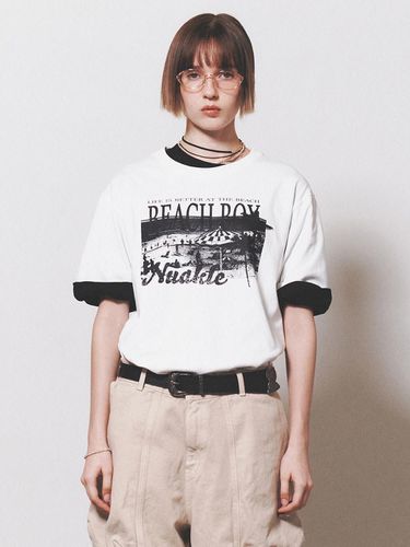 Beach Boy Short Sleeve T-shirt_White - NUAKLE - Modalova