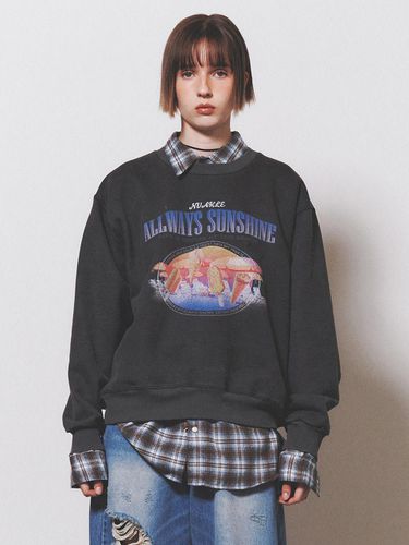 Sunshine Dyeing Sweatshirt_Charcoal - NUAKLE - Modalova