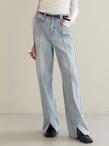 Slit Point Denim Pants_Light Indigo - ARTID - Modalova