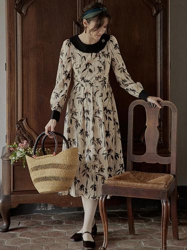 Hepburn Round Neck Floral Dress - Proud Mary - Modalova