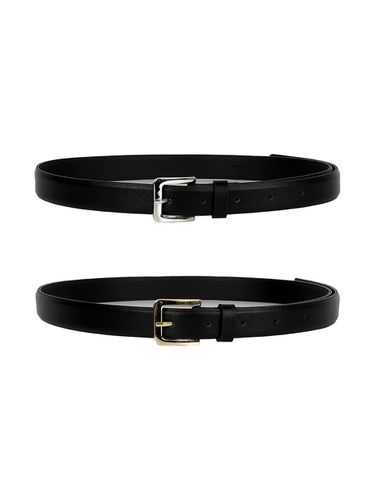 M241901] Square Leather Belt - racoco - Modalova