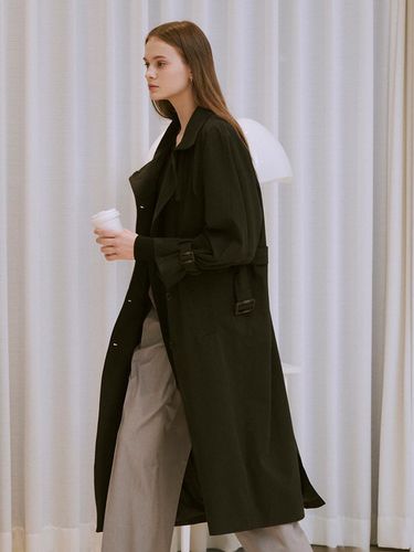 Oversized Half Double Trench Coat_2 Colors - HUNCH - Modalova