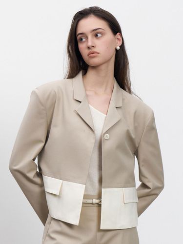 Row Two Tone Jacket - RENEJ - Modalova