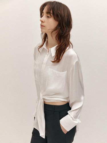 Silky Tunnel Blouse (White) - AVA MOLLI - Modalova