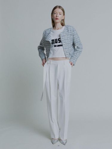 Rhude Belted Baggy Fit Slacks - MUSEE - Modalova