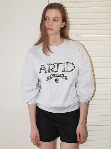 Big Logo Point Sweatshirt_Melange White - ARTID - Modalova