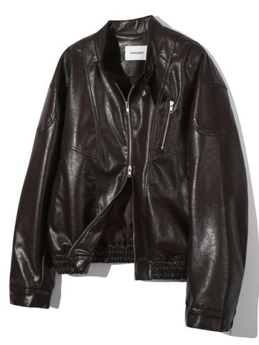 Faux-Leather Biker Jacket - BASEMOMENT - Modalova