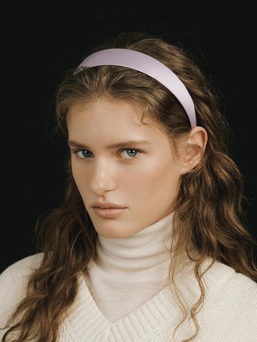 Silk Headband - Lilac Purple - AVVINA PELLE - Modalova