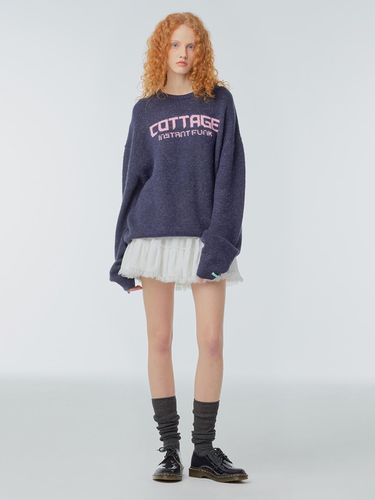 Oversized Cottage Jacquard Sweater - 2colors - INSTANTFUNK - Modalova