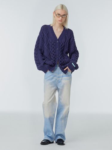 Cable Knit Cardigan - 2colors - INSTANTFUNK - Modalova