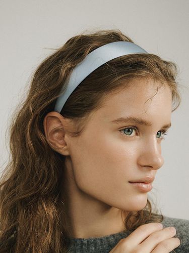 Silk Headband - Blue Fog - AVVINA PELLE - Modalova