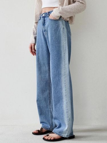 Line Washing Denim Pants - LOEIL - Modalova