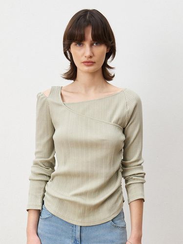 One Shoulder Cut-out T-shirt - JOY GRYSON - Modalova