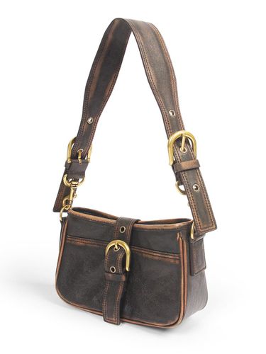 Vintage Mini Hobo Bag_Brown - doffsept - Modalova