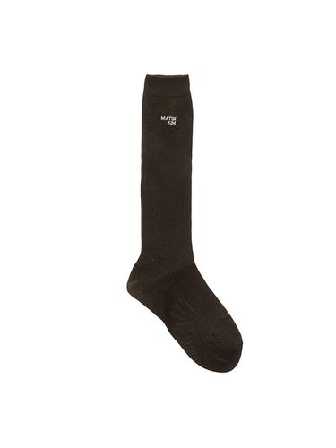 Small Logo Silket Half Socks_Brown - Matin Kim - Modalova