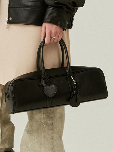 Vegan Leather Bowling Bag_Black - doffsept - Modalova