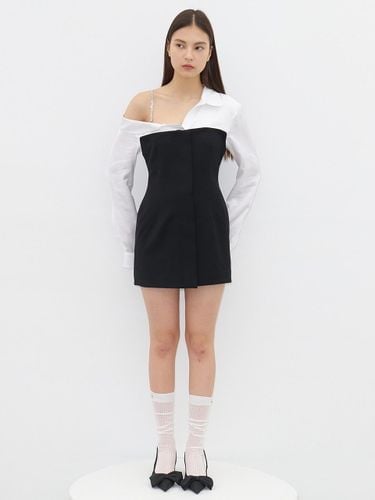 Detachable Shirt Dress (Black) - MOONTAN - Modalova