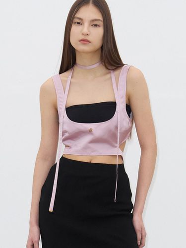 Neck-strap Satin Bra Top (Pink) - MOONTAN - Modalova