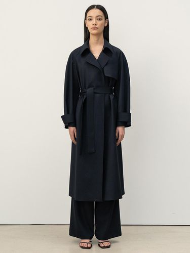 Simple Trench Coat_Navy - KINDERSALMON - Modalova