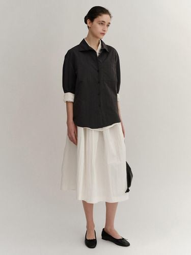 Cotton Gather Skirt_Off White - KINDERSALMON - Modalova