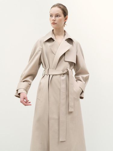 Simple Trench Coat - KINDERSALMON - Modalova