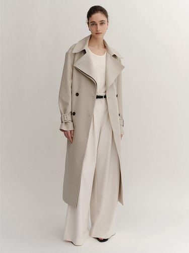 Thyone Trench Coat_Beige - KINDERSALMON - Modalova