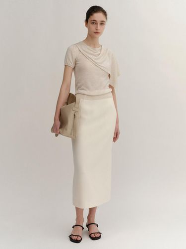 Midi Skirt_Off White - KINDERSALMON - Modalova