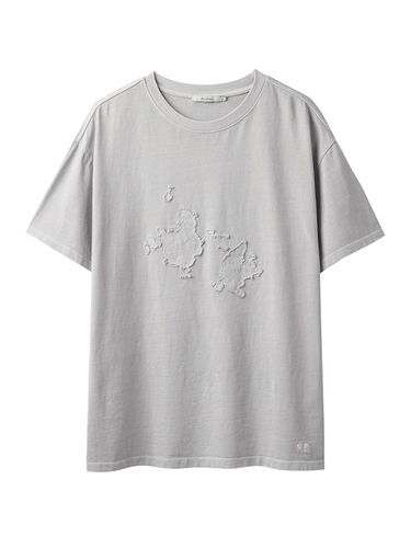 Dokdo Patch Pigment Short Sleeves T-Shirt - AREUBAN - Modalova