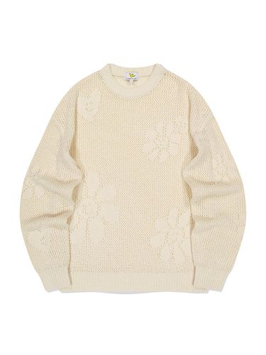 Flory Jacquard Long Sleeve Knit Sweater _ - whatitisnt - Modalova