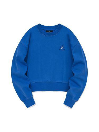 Flory Wappen Cropped Sweatshirt_Blue - Wacky Willy - Modalova