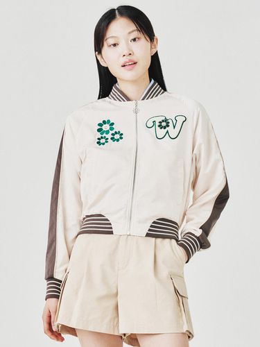 Flory Embroidery Varsity Jacket - Wacky Willy - Modalova