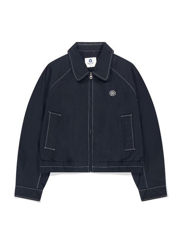 Flory Collar Zip-up Jacket_Dark Navy - Wacky Willy - Modalova