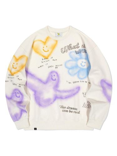 Angel Graffiti Drawing Sweatshirt - Pattern - Wacky Willy - Modalova